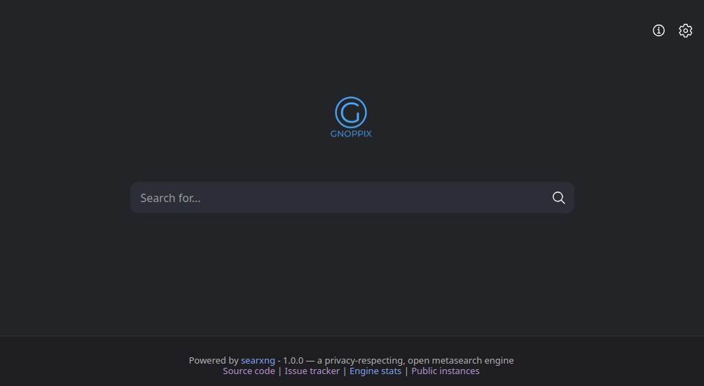 Gnoppix Secure Search